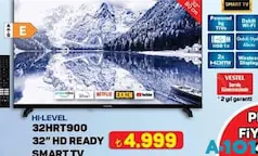 Hİ-LEVEL 32HRT900 32 İNÇ HD READY SMART TV AKILLI TELEVİZYON